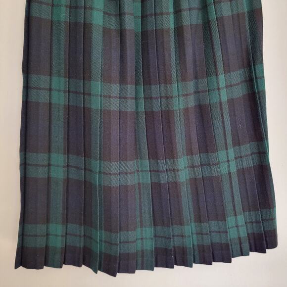 O'Neil of Dublin Plaid Kilt Irish Wrap Wool Blend Pin Tartan Blue Women 32 - Picture 7 of 12